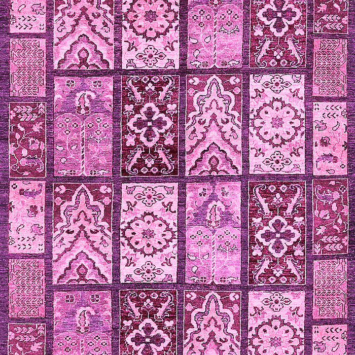 Machine Washable Abstract Pink Modern Rug, wshabs504pnk