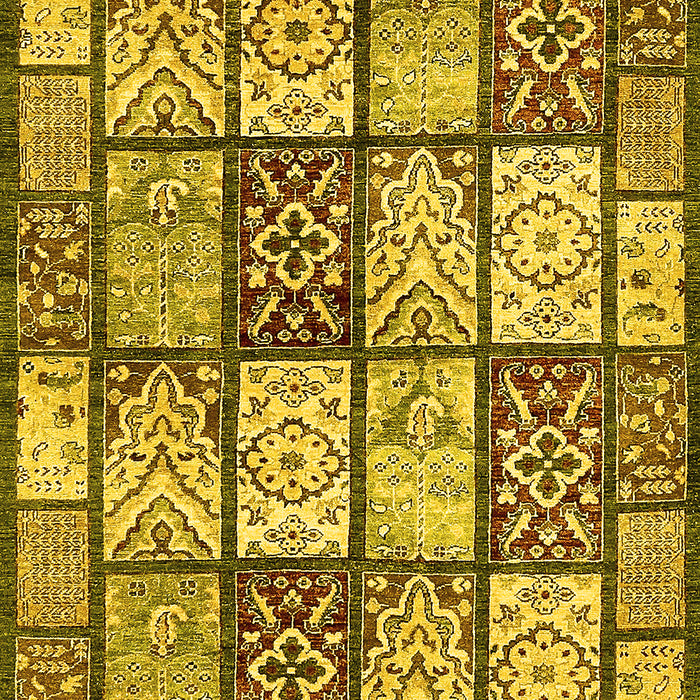 Abstract Yellow Modern Rug, abs504yw
