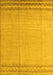 Machine Washable Solid Yellow Modern Rug, wshabs5050yw