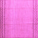 Square Solid Purple Modern Rug, abs5050pur