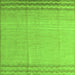 Square Machine Washable Solid Green Modern Area Rugs, wshabs5050grn