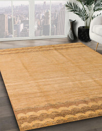 Abstract Orange Solid Rug, abs5050