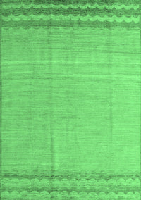 Solid Emerald Green Modern Rug, abs5050emgrn