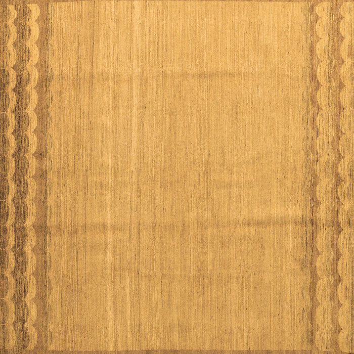 Square Machine Washable Solid Brown Modern Rug, wshabs5050brn