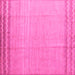 Square Solid Pink Modern Rug, abs5050pnk