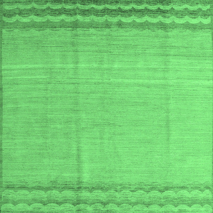 Square Solid Emerald Green Modern Rug, abs5050emgrn