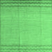 Square Solid Emerald Green Modern Rug, abs5050emgrn