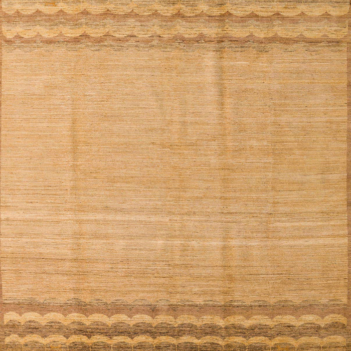 Square Abstract Orange Solid Rug, abs5050