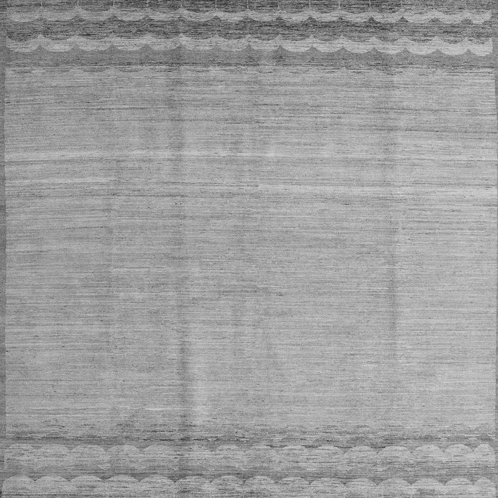 Square Machine Washable Solid Gray Modern Rug, wshabs5050gry