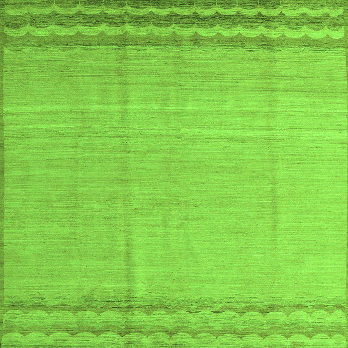 Square Solid Green Modern Rug, abs5050grn