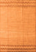 Machine Washable Solid Orange Modern Area Rugs, wshabs5050org