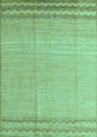 Solid Turquoise Modern Rug, abs5050turq