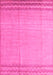 Machine Washable Solid Pink Modern Rug, wshabs5050pnk