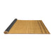 Sideview of Solid Brown Modern Rug, abs5050brn