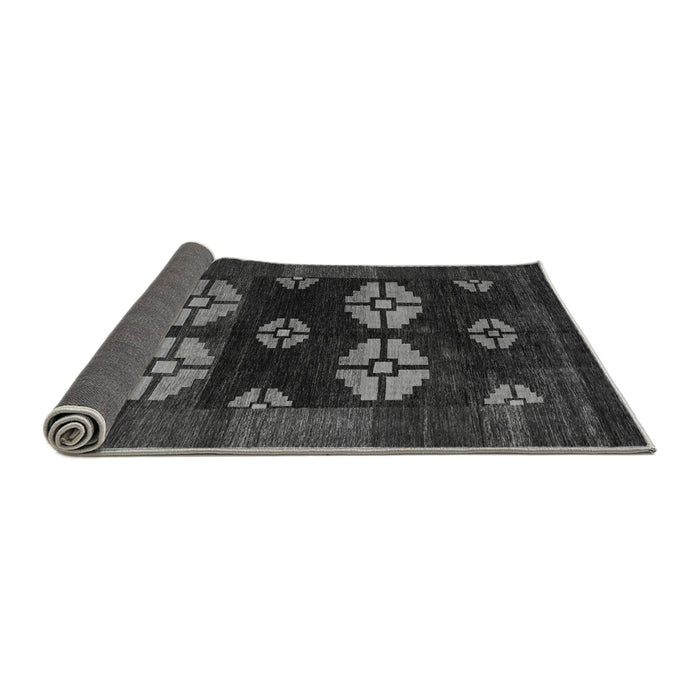 Sideview of Abstract Gray Modern Rug, abs5051gry