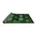 Sideview of Abstract Emerald Green Modern Rug, abs5051emgrn