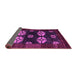 Sideview of Abstract Purple Modern Rug, abs5051pur