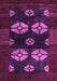 Machine Washable Abstract Purple Modern Area Rugs, wshabs5051pur