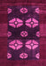 Machine Washable Abstract Pink Modern Rug, wshabs5051pnk