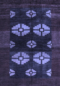 Abstract Blue Modern Rug, abs5051blu