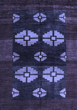 Abstract Blue Modern Rug, abs5051blu