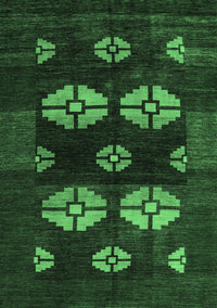 Abstract Emerald Green Modern Rug, abs5051emgrn