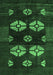 Abstract Emerald Green Modern Rug, abs5051emgrn