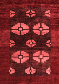 Abstract Red Modern Rug, abs5051red