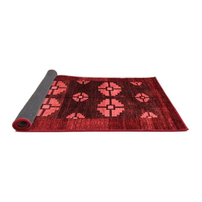 Abstract Red Modern Area Rugs