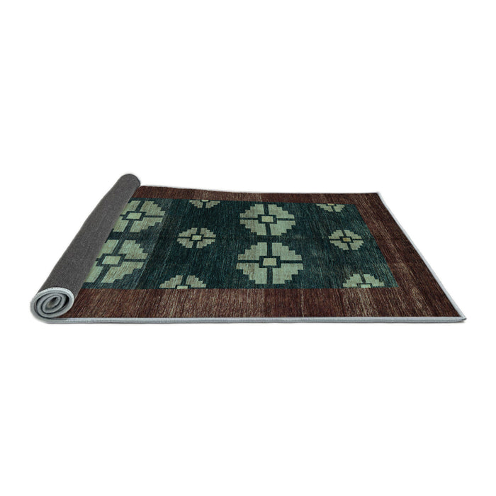 Sideview of Abstract Light Blue Modern Rug, abs5051lblu