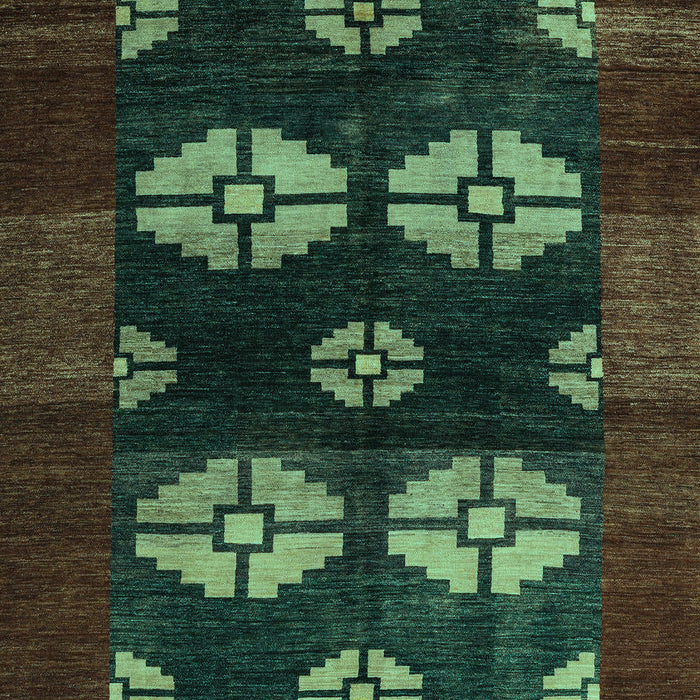 Abstract Turquoise Modern Rug, abs5051turq