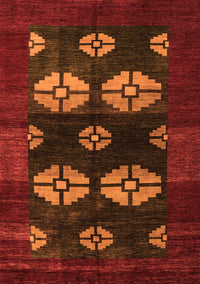 Abstract Orange Modern Rug, abs5051org