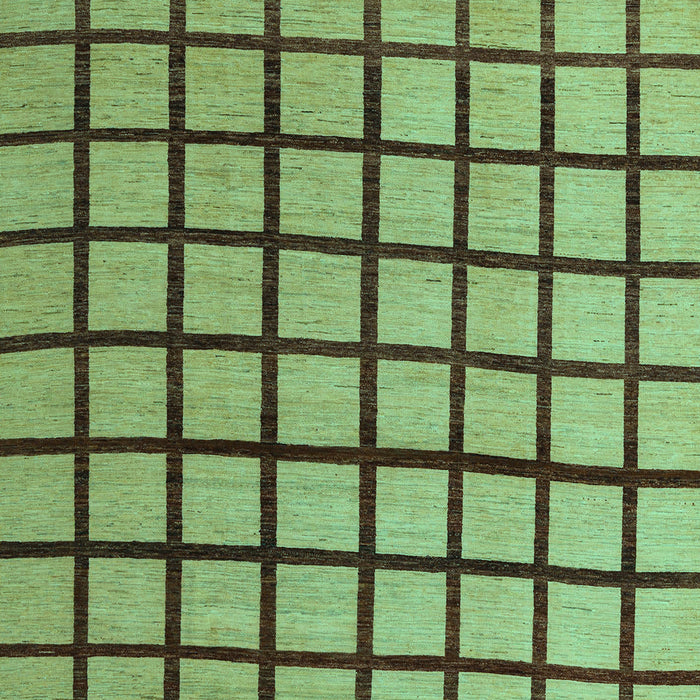 Machine Washable Checkered Turquoise Modern Area Rugs, wshabs5052turq