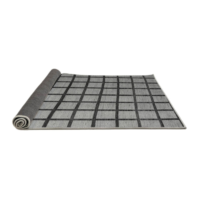 Sideview of Checkered Gray Modern Rug, abs5052gry