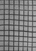 Machine Washable Checkered Gray Modern Rug, wshabs5052gry