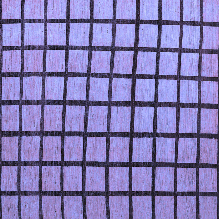 Square Machine Washable Checkered Blue Modern Rug, wshabs5052blu