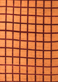 Checkered Orange Modern Rug, abs5052org