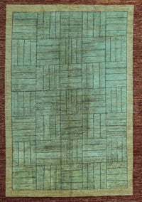 Abstract Light Blue Modern Rug, abs5053lblu