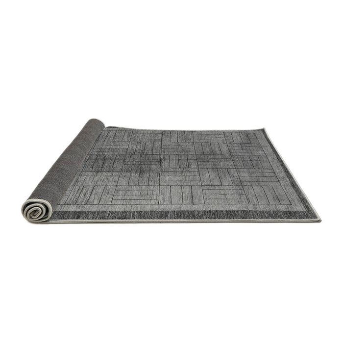 Sideview of Abstract Gray Modern Rug, abs5053gry