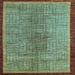 Square Abstract Light Blue Modern Rug, abs5053lblu