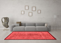 Machine Washable Abstract Red Modern Rug, wshabs5053red