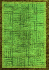 Abstract Green Modern Rug, abs5053grn