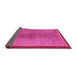 Sideview of Abstract Pink Modern Rug, abs5053pnk