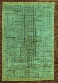 Abstract Turquoise Modern Rug, abs5053turq