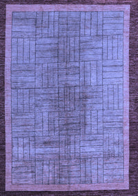 Abstract Blue Modern Rug, abs5053blu