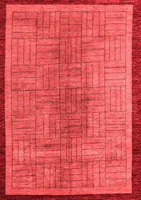 Abstract Red Modern Rug, abs5053red