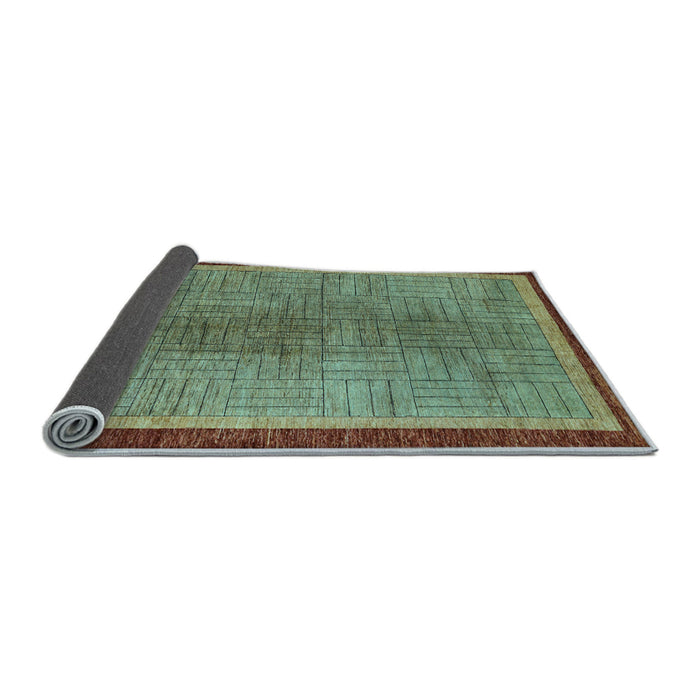 Sideview of Abstract Light Blue Modern Rug, abs5053lblu