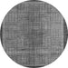 Round Abstract Gray Modern Rug, abs5053gry