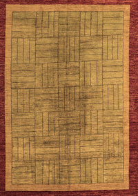 Abstract Brown Modern Rug, abs5053brn