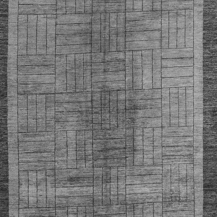 Machine Washable Abstract Gray Modern Rug, wshabs5053gry